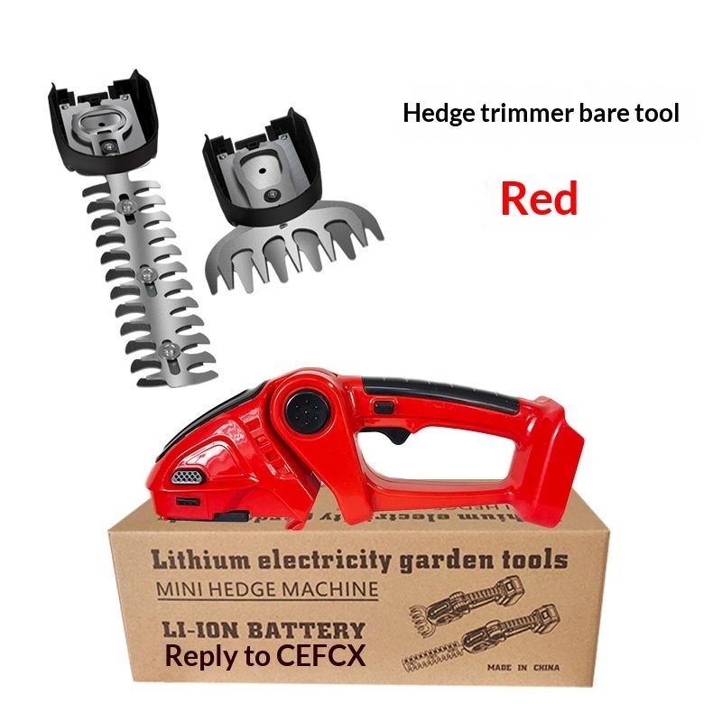 24V lithium single hand hedge trimmer, household wireless electric pruning and cutting machine, garden fence trimmer, lawn trimmer, tea garden shrub pruning tool