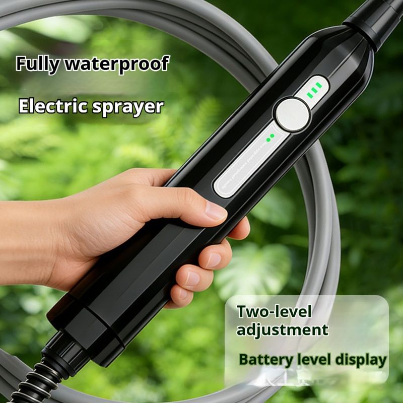 Electric Garden Sprayer, Battery Powered Sprayer with Telescopic Wand, 3 Nozzles, 5M/3M Hose Mister Sprayers, Portable Weed Sprayers Pump, Electric PlantSprayer for Yard Lawn Plant (3M Hose)