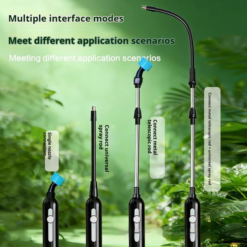 Electric Garden Sprayer, Battery Powered Sprayer with Telescopic Wand, 3 Nozzles, 5M/3M Hose Mister Sprayers, Portable Weed Sprayers Pump, Electric PlantSprayer for Yard Lawn Plant (3M Hose)
