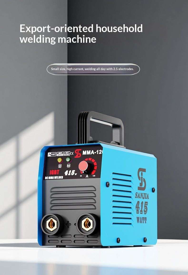 【 Intelligent Display Frequency 】 MMA-120 IGBT inverter DC welding machine, 120A mini portable MMA welding machine, supports 3.2mm electrode all-weather welding, household industrial welding machine