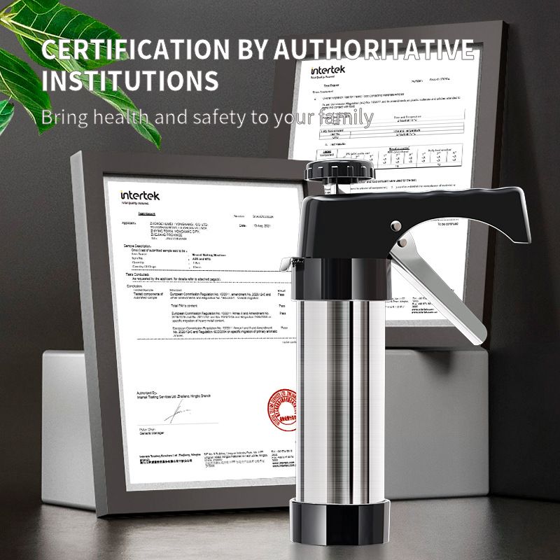 Stainless Steel Cookie Press Gun with 13 Discs & 8 Icing Tips, DIY Biscuit Maker Decorating Tool Set for Home Baking, Cookie Extruder for Pastry, Cake, Biscuit