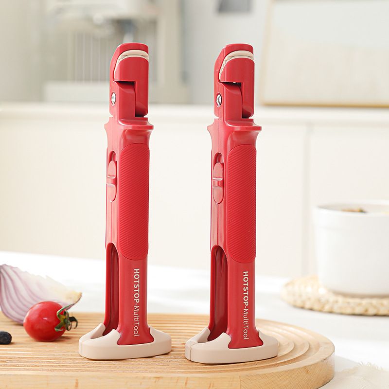 Multifunctional Anti-Scald Bowl Gripper, Non-Slip Pot Clip for Kitchen, Hot Dish Plate Tongs for Steamer, Casserole, Oven, Microwave