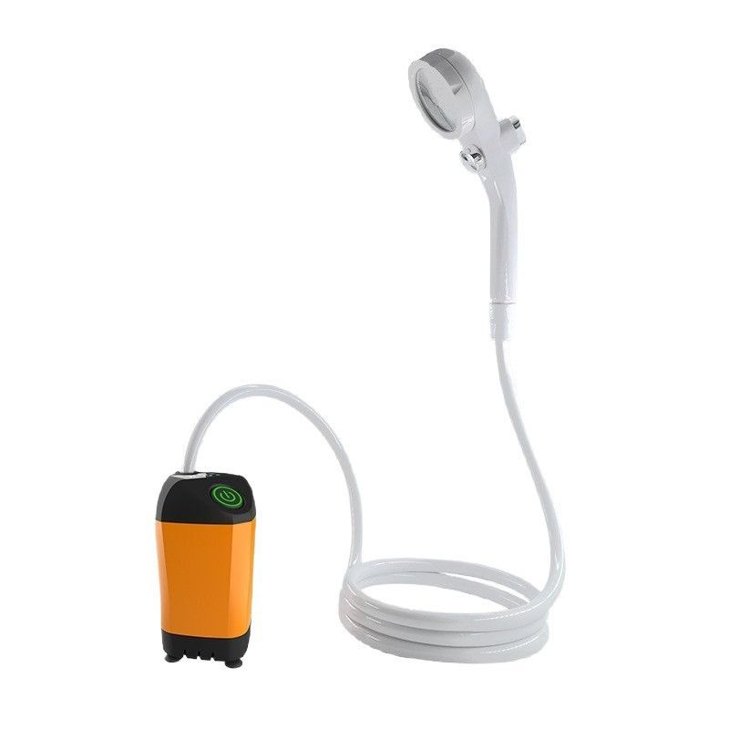 Smart Temperature Display Portable Shower Pump, USB Rechargeable Camping Shower Head, No Installation Required for Outdoor, RV, Dorm, Pet Bath