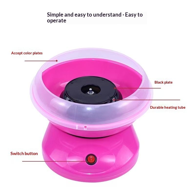 Portable Electric Cotton Candy Machine, DIY Floss Sugar Maker for Kids, Home Party & Small Business Use