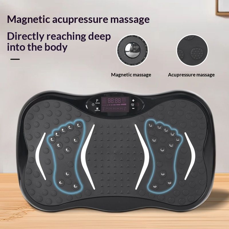 Smart Whole Body Vibration Plate Exercise Machine, Home Fitness Vibration Platform for Weight Loss, Fat Burning, Body Shaping & Toning, Silent Lazy Workout Equipment for Home & Office Use