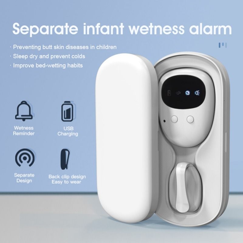 Wireless bed wetting alarm, urine alarm, with receiver and clip-on transmitter, suitable for children's toilet training, elderly care sound reminder, toilet training watch, baby and pregnant woman pro