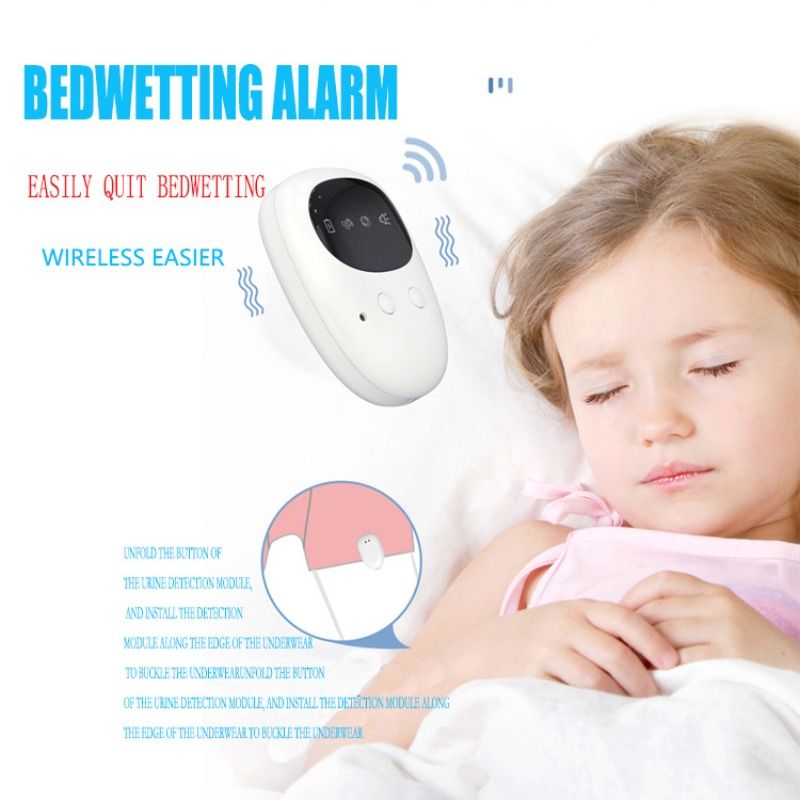 Wireless bed wetting alarm, urine alarm, with receiver and clip-on transmitter, suitable for children's toilet training, elderly care sound reminder, toilet training watch, baby and pregnant woman pro