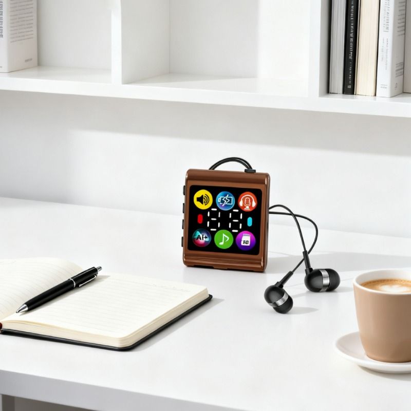 Neckband Bluetooth Headphones with Color Screen, Voice Control AI Assistant, TF Card Supported Wireless Sports Earphones, Long Battery Life Noise Cancelling Headset