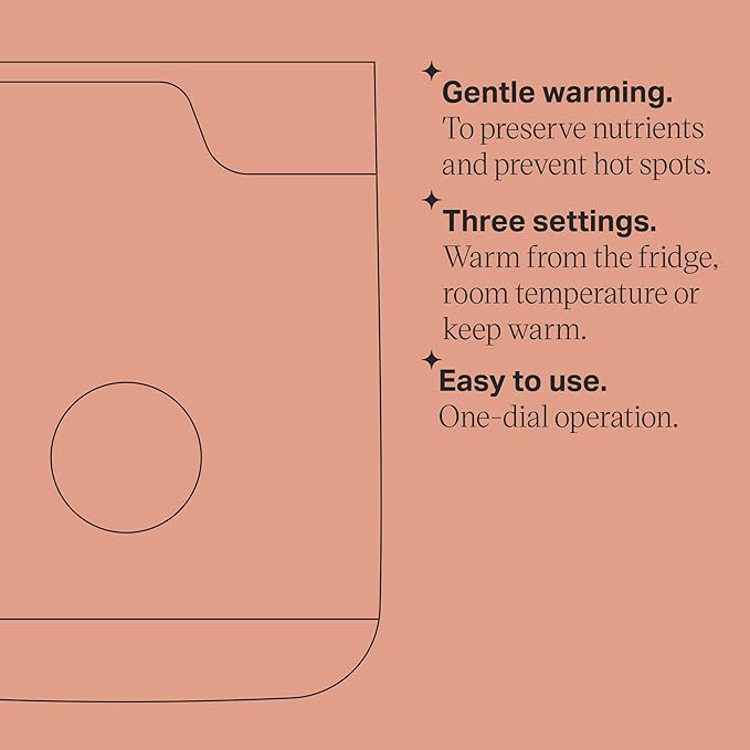 Tommee Tippee Easiwarm Bottle Warmer, White, Warms Breast Milk to Body Temperature in 4 Minutes, with Automatic Timer and One-Dial Operation