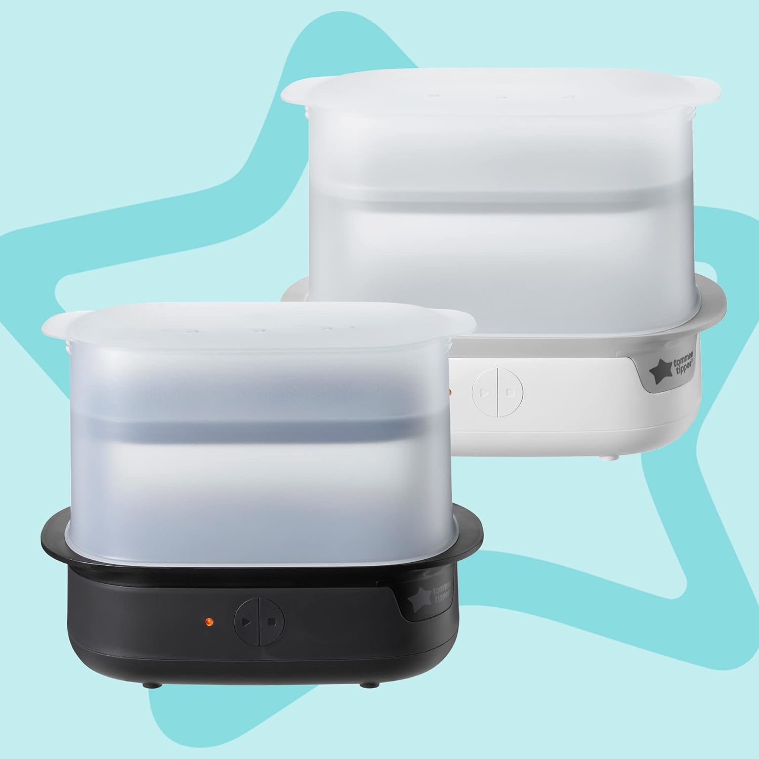Tommee Tippee Complete Feeding Set, White, with Electric Steam Steriliser, Newborn Self-Sterilising Baby Bottles and Easiwarm Bottle Warmer, Essential for Parents with Newborns