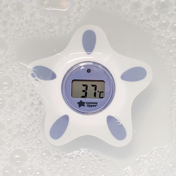 Tommee Tippee InBath Digital Thermometer, Suitable for Bathing and their Nursery, Waterproof and Floats in Water, Easy to Read LCD Display
