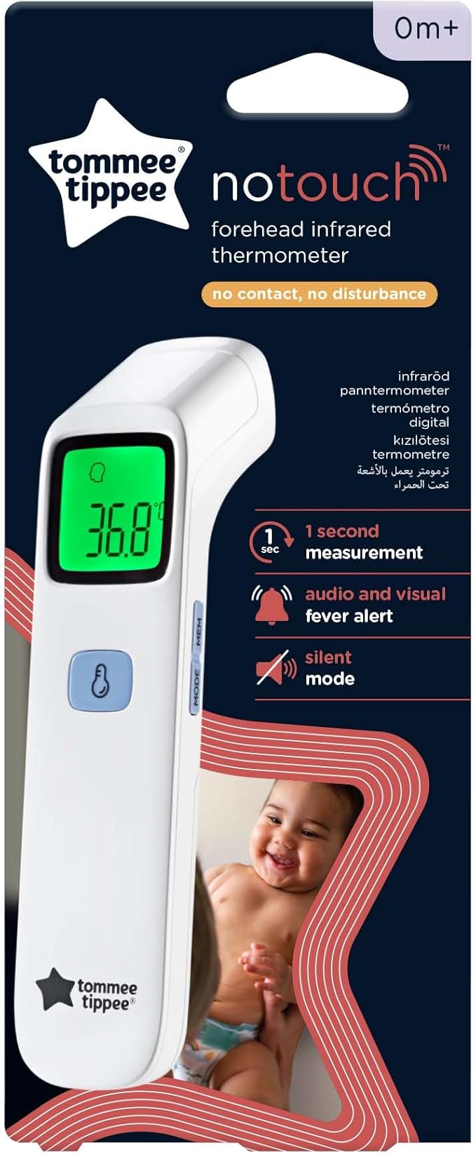 Tommee Tippee notouch Forehead infrared thermometer (no contact, no disturbance)