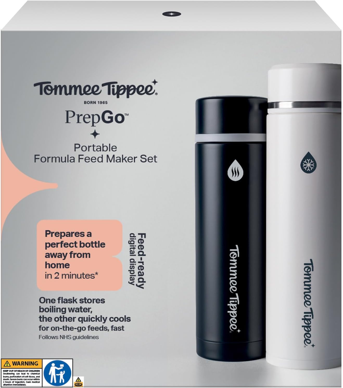 Tommee Tippee Goprep Portable formula feed maker set (Perfect for fresh feeds on the go)
