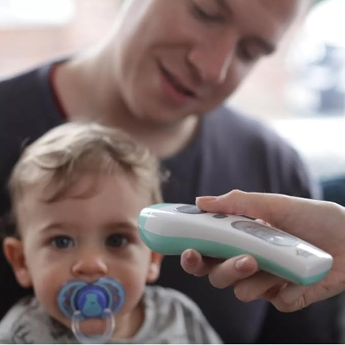 Tommee Tippee No Touch Forehead Thermometer  Fast Infrared Baby Thermometer, 1‑Second Reading, Fever Alert, LCD Display
