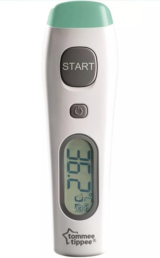 Tommee Tippee No Touch Forehead Thermometer  Fast Infrared Baby Thermometer, 1‑Second Reading, Fever Alert, LCD Display