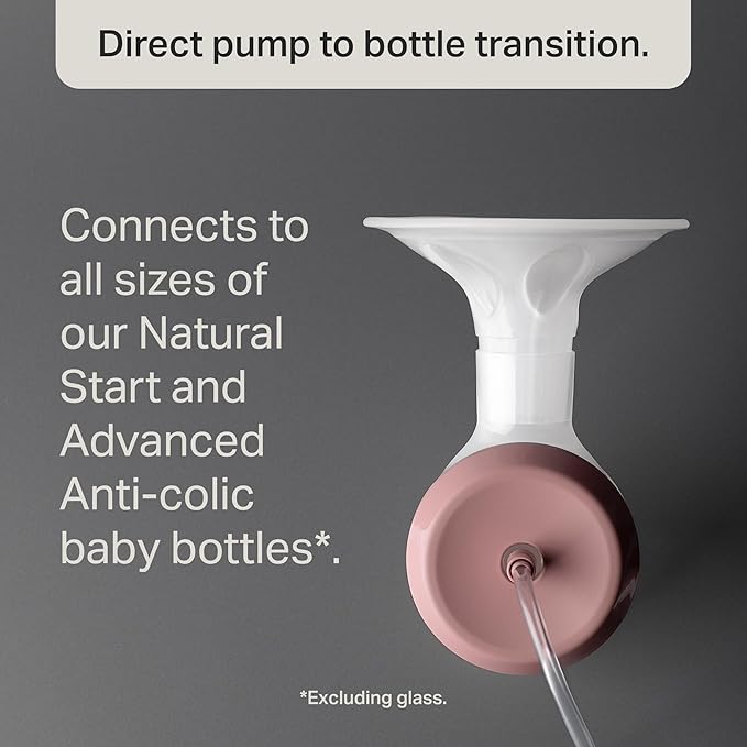 Tommee Tippee Made for Me Single Electric Breast Pump, Portable, Quiet, Massaging Silicone Cup, 5 Massage and 9 Express Modes, USP Rechargeable, 150ml Baby Bottle Included