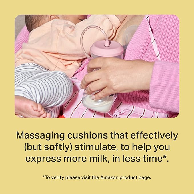 Tommee Tippee Made for Me Single Electric Breast Pump, Portable, Quiet, Massaging Silicone Cup, 5 Massage and 9 Express Modes, USP Rechargeable, 150ml Baby Bottle Included