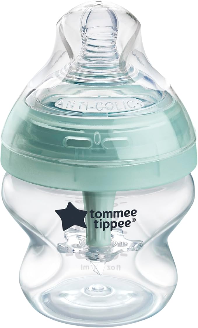 Tommee Tippee Baby Bottles, Natural Start Anti-Colic Baby Bottle with Slow Flow Breast-Like Teat, 150ml, 0m+, Self-Sterilising, Baby Feeding Essentials, Pack of 1