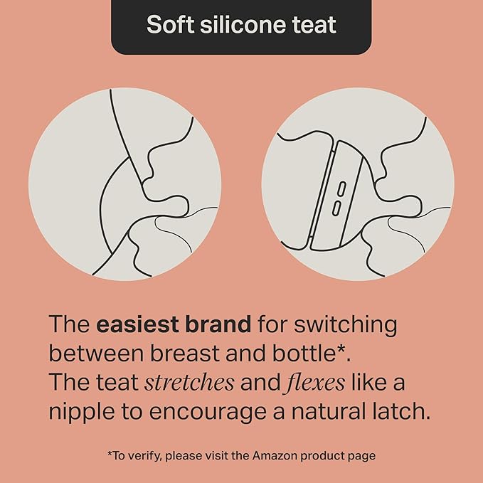 Tommee Tippee Natural Start Newborn Starter Set, 150ml and 260ml Anti-Colic Baby Bottles with Slow Teat Included, Slow & Medium-Flow Breast-Like Teats for a Natural Latch, Self-Sterilising