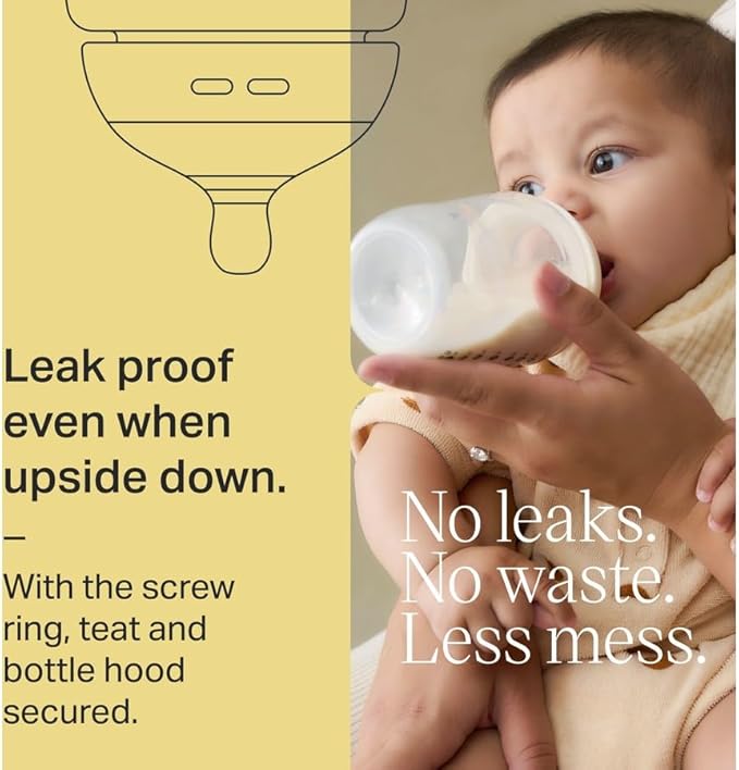 Tommee Tippee Baby Bottles, Natural Start Anti-Colic Baby Bottle with Slow Flow Breast-Like Teat, 260ml, 0m+, Self-Sterilising, Baby Feeding Essentials, Pink & Blue, Pack of 2