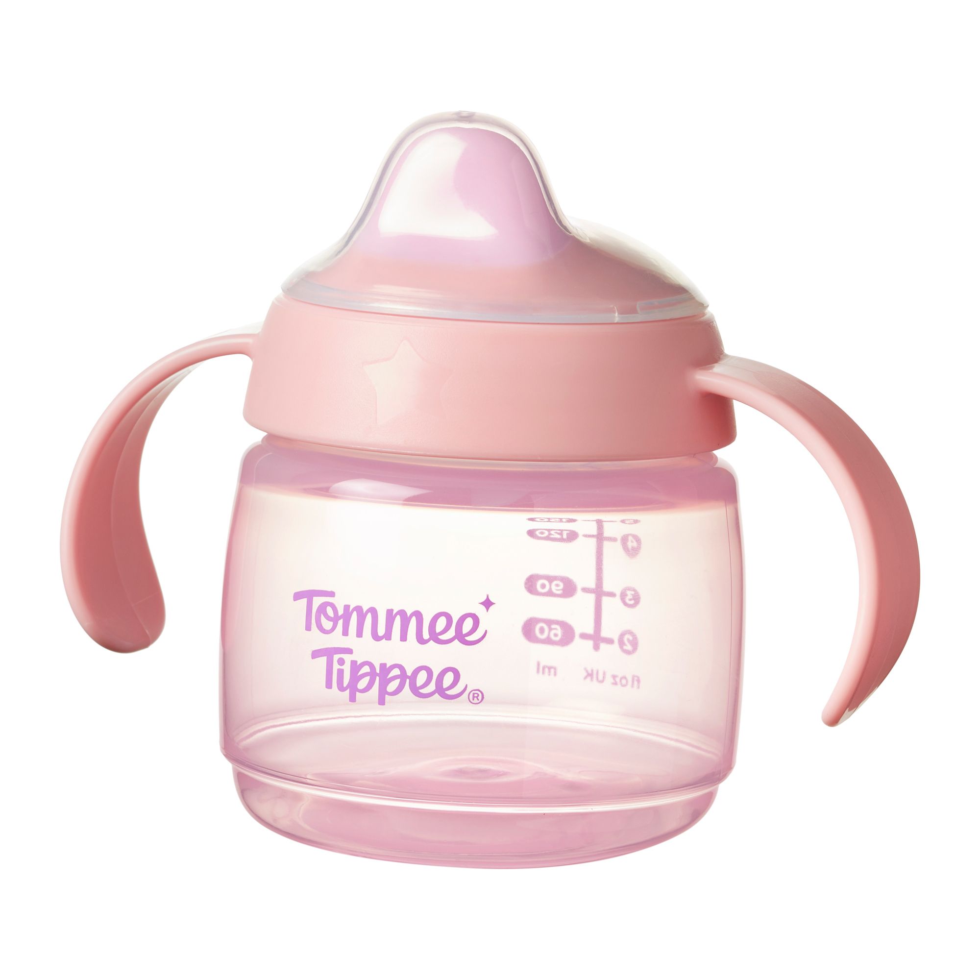 Tommee Tippee Superstar Sippee, Weaning Sippy Cup for Babies with INTELLIVALVE Leak and Shake-Proof Technology and BACSHIELD Antibacterial Technology, 4m+, 190ml, Pack of 1