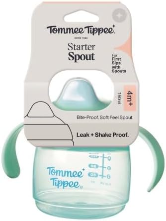 Tommee Tippee Superstar Sippee, Weaning Sippy Cup for Babies with INTELLIVALVE Leak and Shake-Proof Technology and BACSHIELD Antibacterial Technology, 4m+, 190ml, Pack of 1