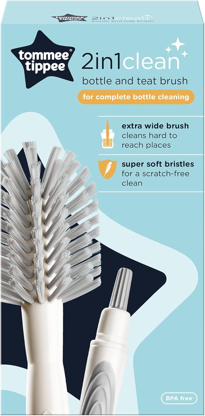 Tommee Tippee Closer to Nature 2-in-1 Baby Bottle Brush (