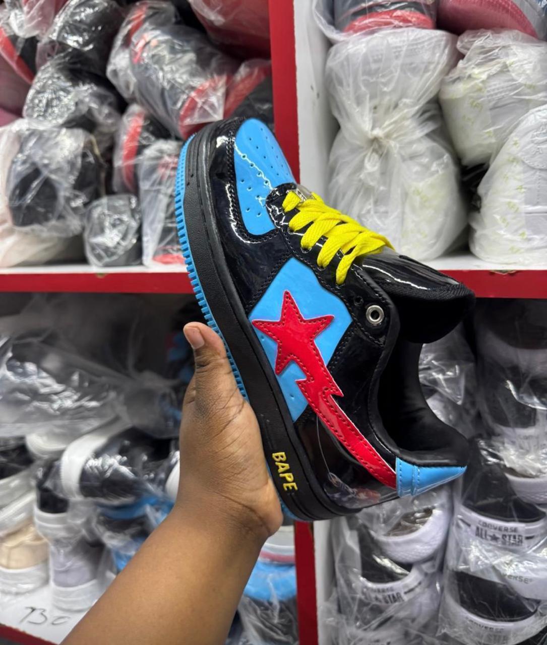 New arrival⚡ Quality Original BAPESTAR 💯💥 high Cut breathable Unisex Bape star 🌟 sneaker shoes 🔥🔥