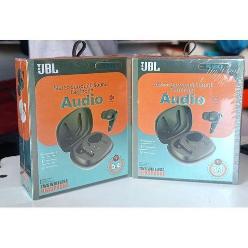 JBL K20 Pods True Wireless Earbuds – Hi-Fi Stereo Sound, Deep Bass, Touch Control, Long Battery Life