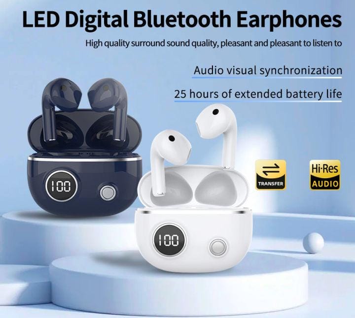 Q-SEVEN PRO 13 WIRELESS EARPODS WITH DIGITAL DISPLAY CASE