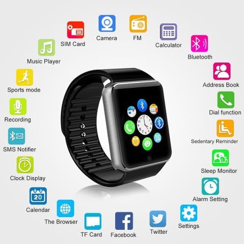 [CLEARANCE SALE] SmartBerry Smartbarry W008 Smart Watch with Sim card/Memory card slot
