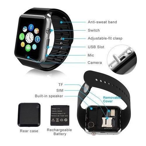 [CLEARANCE SALE] SmartBerry Smartbarry W008 Smart Watch with Sim card/Memory card slot