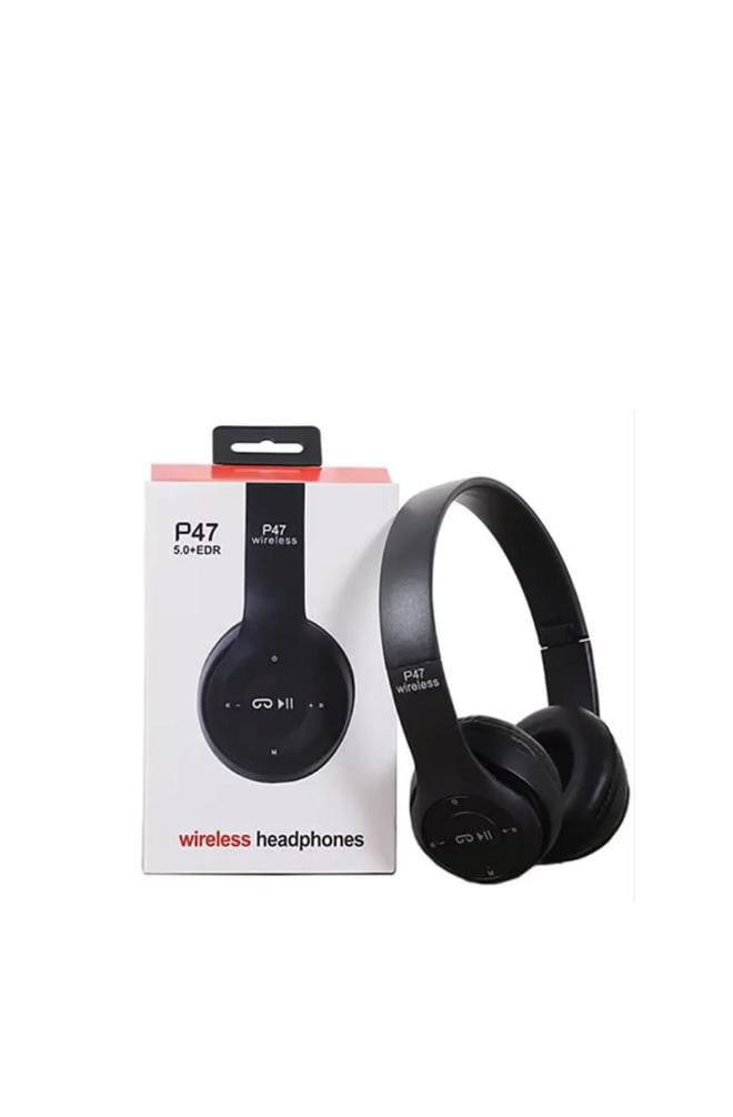 P47 Wireless Bluetooth 5.0 + EDR Headphones – High-Fidelity Stereo & Long Battery Life