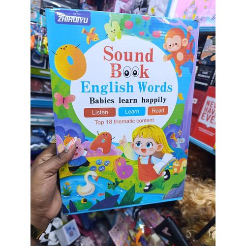 SOUND BOOK! Rechargeable Kids Learning Sound Book learning SoundsShare this product English Learning Sound Book for Babies and Toddlers /Toddler Sound Book / Learning Interactive Book / Electronic