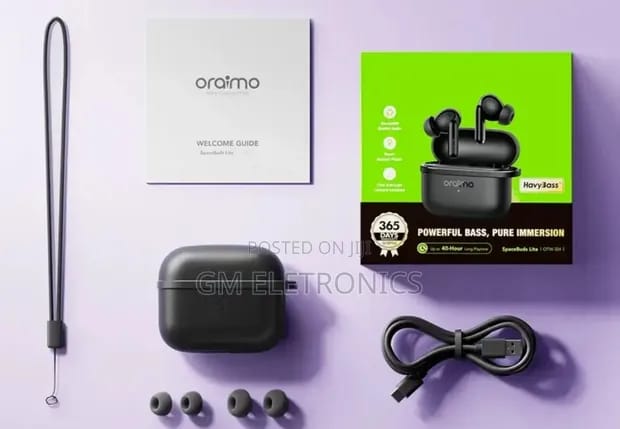 Oraimo SpaceBuds Lite Wireless Earbuds – HD Sound & Comfortable Fit