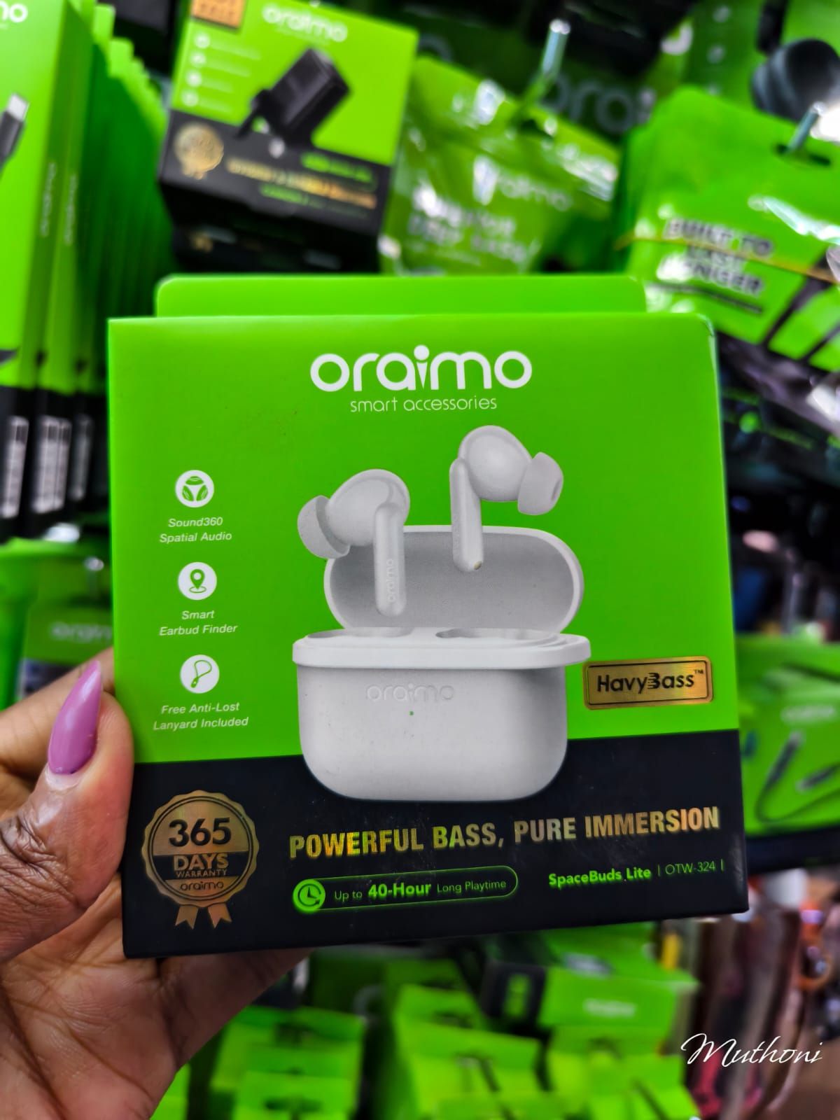 Oraimo SpaceBuds Lite Wireless Earbuds – HD Sound & Comfortable Fit
