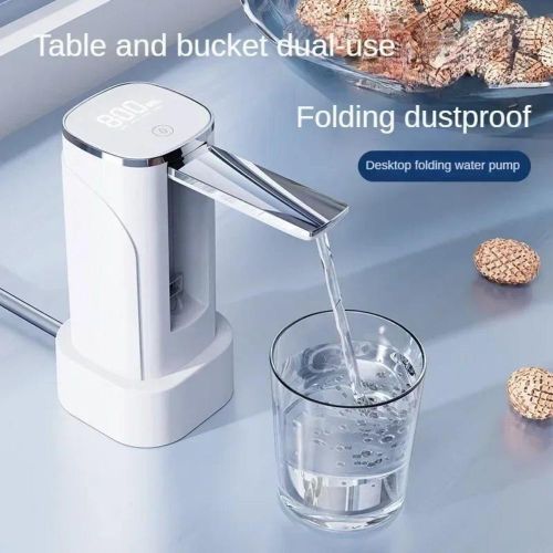 Smart Automatic Electric Water Dispenser Pump USB Rechargeable with LED Display – Desktop & Bucket Dual Use – Digital Water Quantity Control 999ML Auto Stop