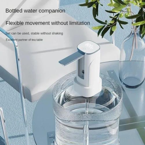 Smart Automatic Electric Water Dispenser Pump USB Rechargeable with LED Display – Desktop & Bucket Dual Use – Digital Water Quantity Control 999ML Auto Stop