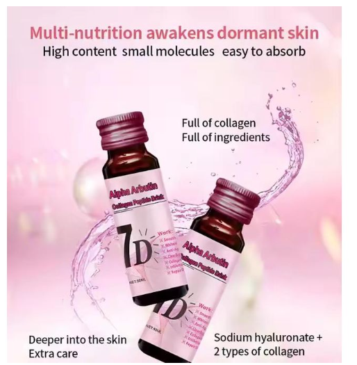 7D Alpha Arbutin Collagen Peptide Drink.