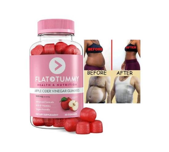 Organic Flat Tummy Gummies Apple Cider/ Flat Tummy Capsules/ Flat Tummy Gummies/ Flat Tummy Detox Boosts Metabolism/ Weight Loss/ Flat Tummy Garcinia Cambogia/ Burning Flat Tummy Pills/ Weight Control