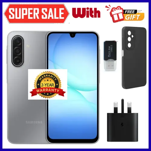 NEW ARRIVALS!! BRAND NEW SAMSUNG GALAXY A17 Smart Phones 128GB/256GB+4GB/6GB/8GB 6.7" Super AMOLED Display 50MP Triple Camera Android 15 IP54 Waterproof 5000mAh 25W Type-C Charge AI