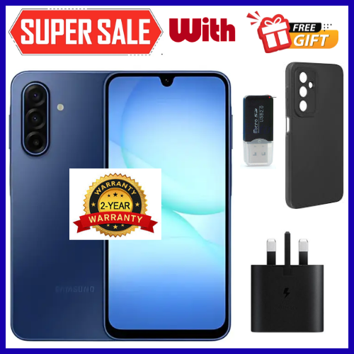 NEW ARRIVALS!! BRAND NEW SAMSUNG GALAXY A17 Smart Phones 128GB/256GB+4GB/6GB/8GB 6.7" Super AMOLED Display 50MP Triple Camera Android 15 IP54 Waterproof 5000mAh 25W Type-C Charge AI