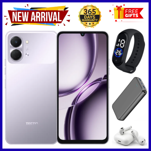 NEW ARRIVAL!! BRAND NEW TECNO POP 20 64GB ROM +4GB RAM 6.75 inch FHD 5000mAh Battery 13MP Main Camera Dual SIM 4G 15W FAST NETWORK UNISOC T7250 PROCESSOR Android 15 Mobile Phones