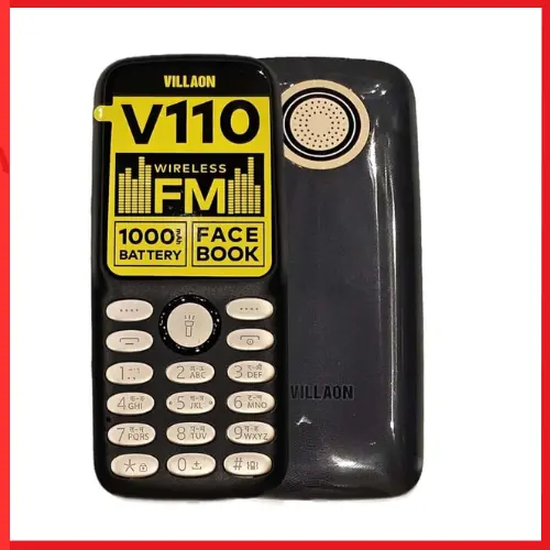 VILLAON V110, 177" Kabambe, Wireless FM, Camera, Bright Touch, Facebook, 1000mAh (Dual Sim)