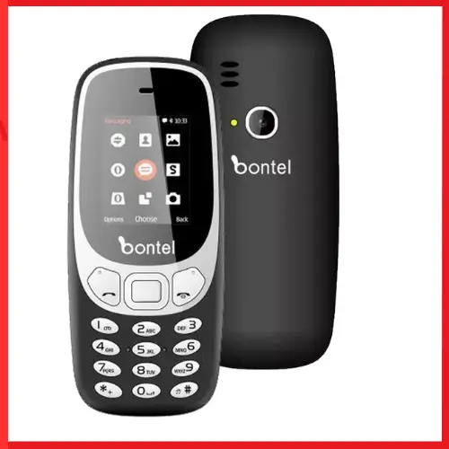 NEW ORIGINAL BONTEL 3310 1.77" DISPLAY FM RADIO 1000 MAH BATTERY KABAMBE/KATULULU/MULIKA MWIZI CHEAP FEATURE PHONE