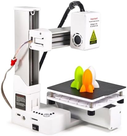 EasyThreed 3D Printer Entry Level Compatible with PLA TPU 1.75mm Filament include Power Adaptor.