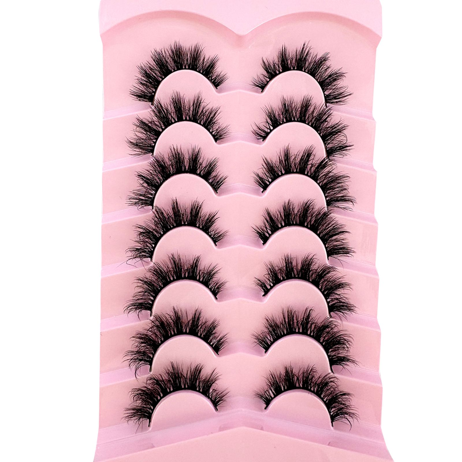 10 Pair Set Soft Fluffy Lashes Faux Mink Eyelashes
