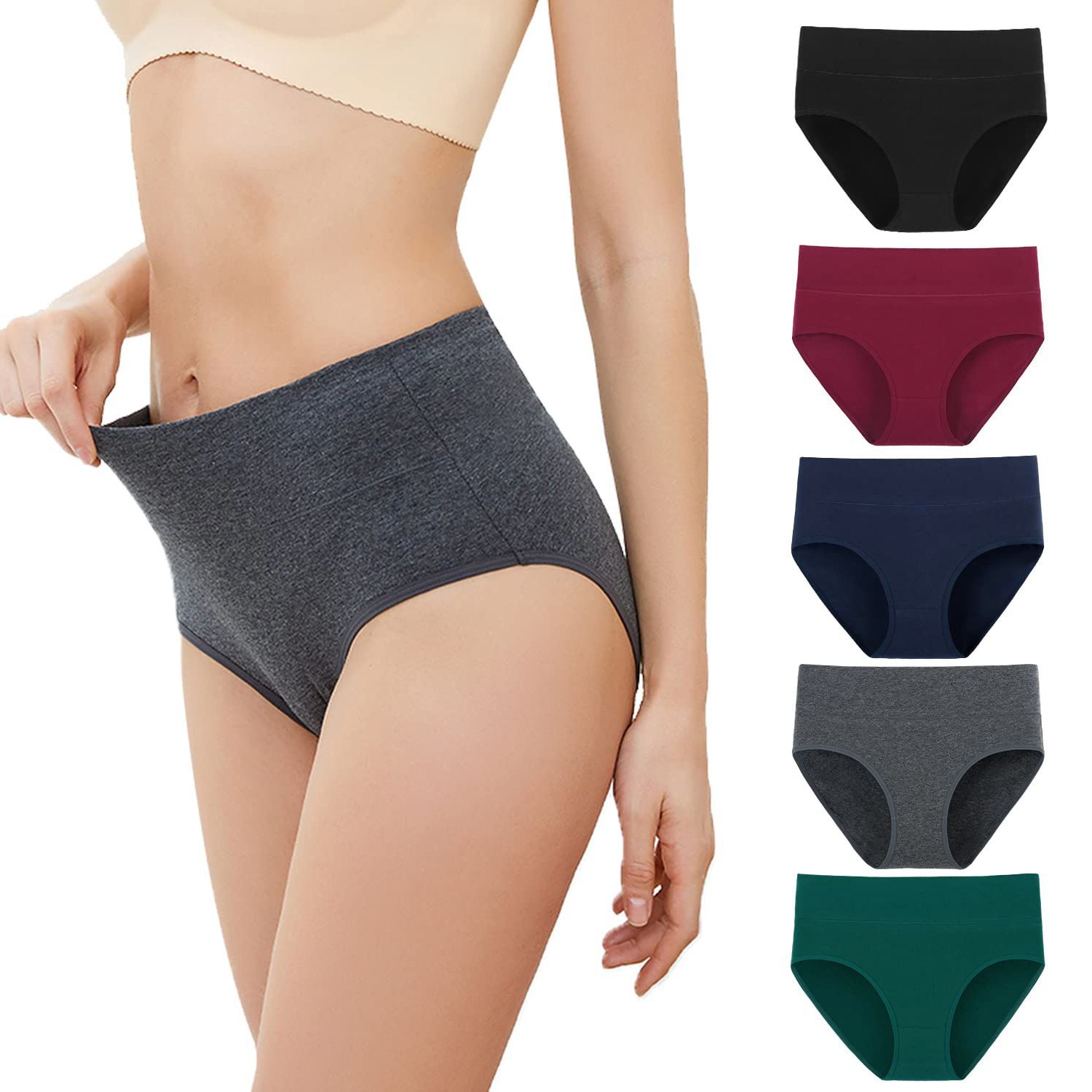 3 Piece Set Women Cotton Panties Soft Breathable Ladies Underwear Comfortable Stretch Briefs Everyday Lingerie Assorted Colors