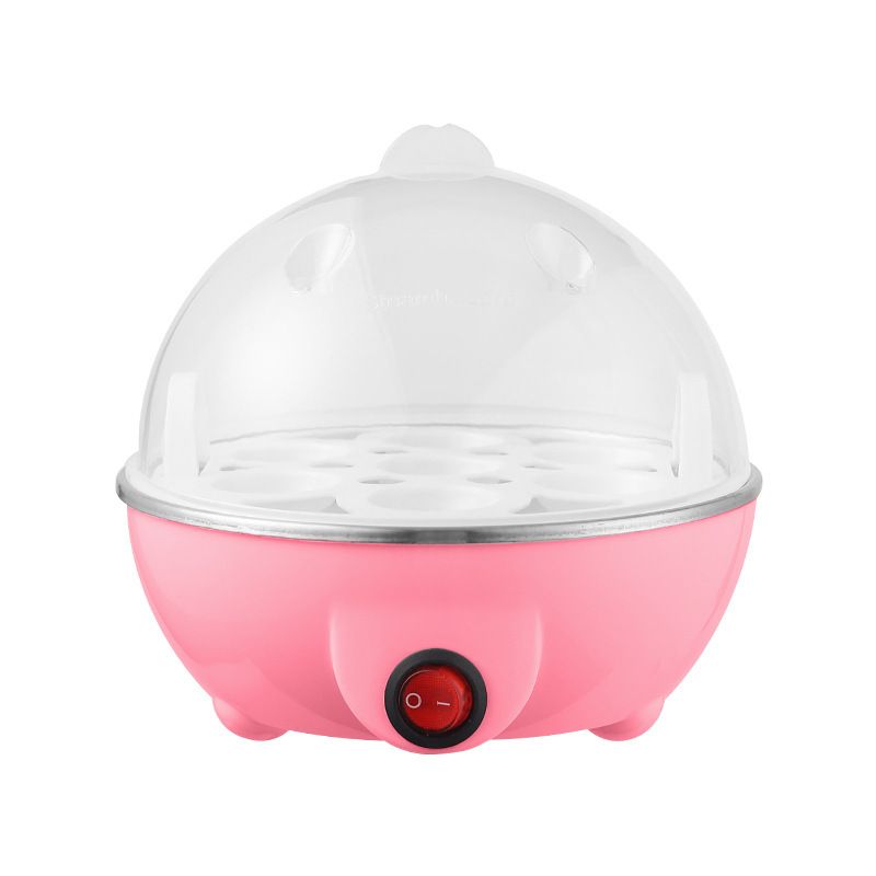 Electric Egg Boiler & Poacher with Lid – Multi-Function Egg Cooker for Boiling & Steaming Eggs – Compact Kitchen Appliance for Quick Breakfast at Home or Office Use