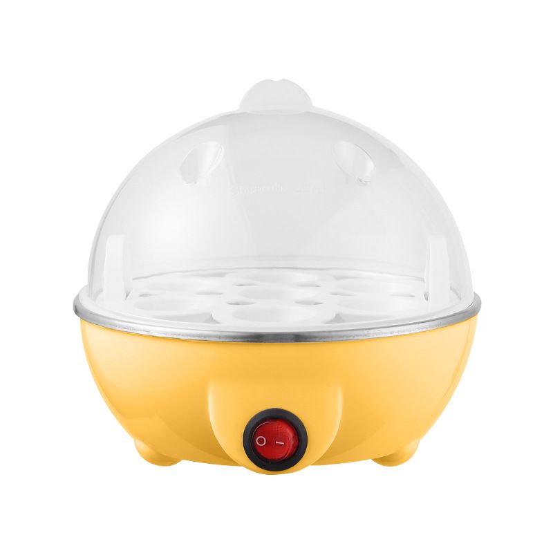Electric Egg Boiler & Poacher with Lid – Multi-Function Egg Cooker for Boiling & Steaming Eggs – Compact Kitchen Appliance for Quick Breakfast at Home or Office Use